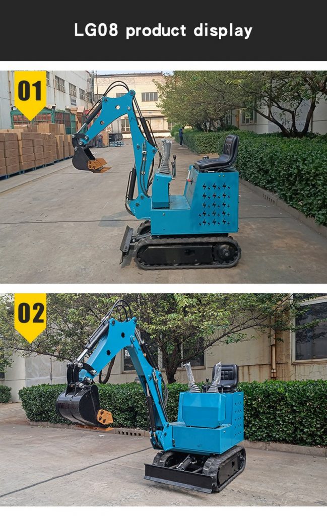 KV08 Lithium Battery Mini Excavator